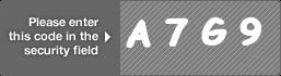 captcha code for visual authentication  letter A number 7 letter G number 9