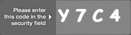captcha code for visual authentication  letter Y number 7 letter C number 4
