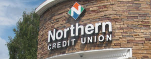 Northern Credit Union logo on building